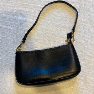 Brandy Melville, black, leather purse